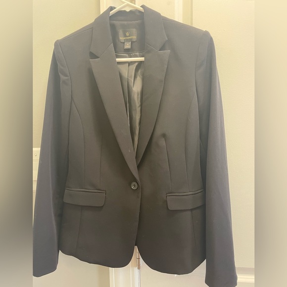 Worthington Black Blazer Size 6 - Picture 2 of 6